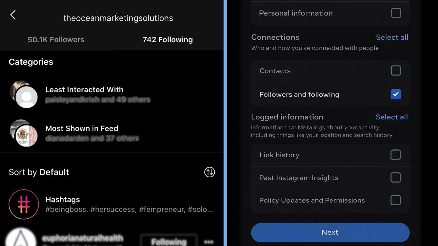 Method 2: Compare Followers and Following Lists