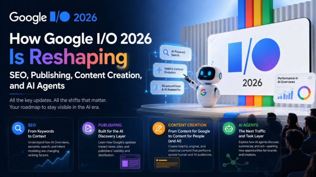 How Google I/O 2026 Is Reshaping SEO, Publishing, Content Creation, and AI Agents