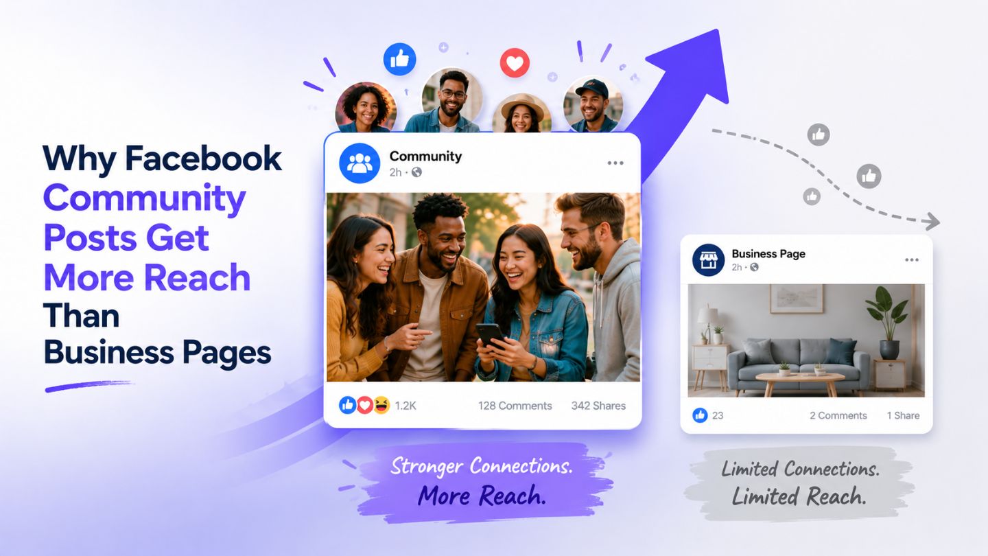 Why Facebook Community Posts Get More Reach Than Business Pages