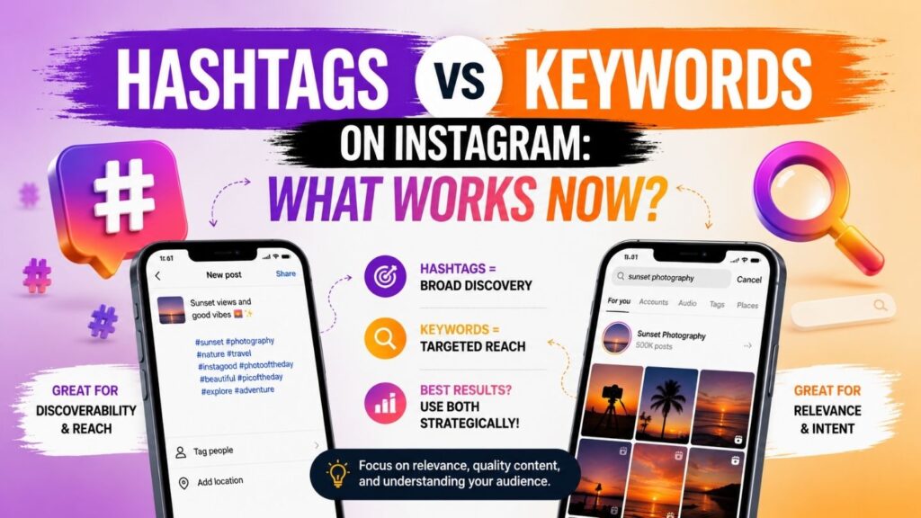 Hashtags vs Keywords on Instagram: What Works Now?