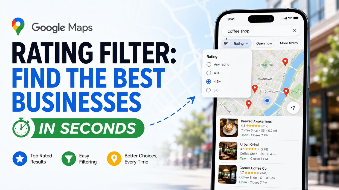 Google Maps Rating Filter: Find the Best Businesses in Seconds
