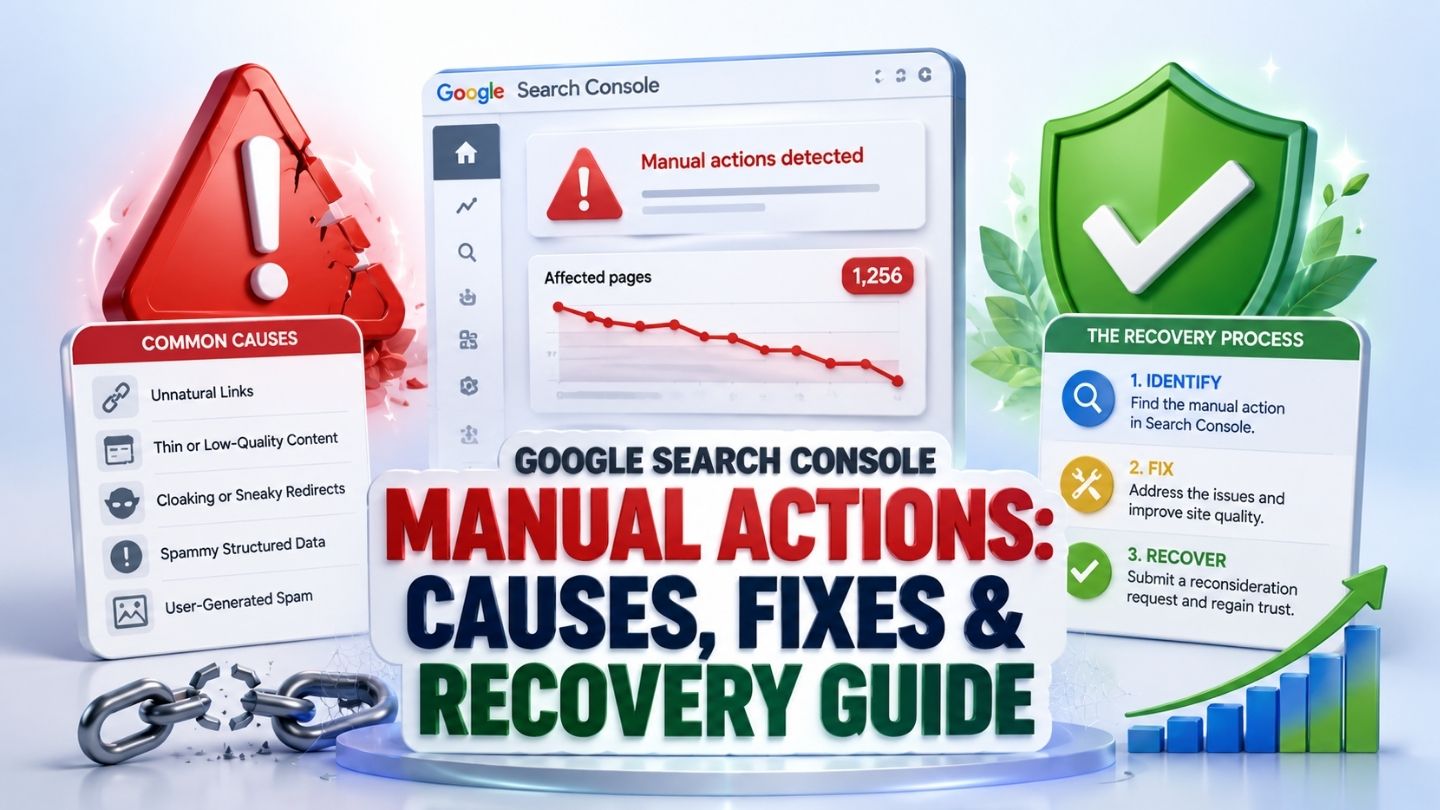 google search console manual actions: causes, fixes & recovery guide