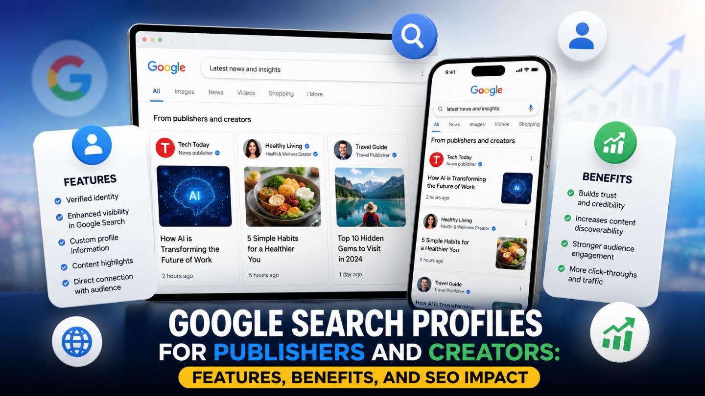 Google search profiles for publishers and creators: features, benefits, and seo impact