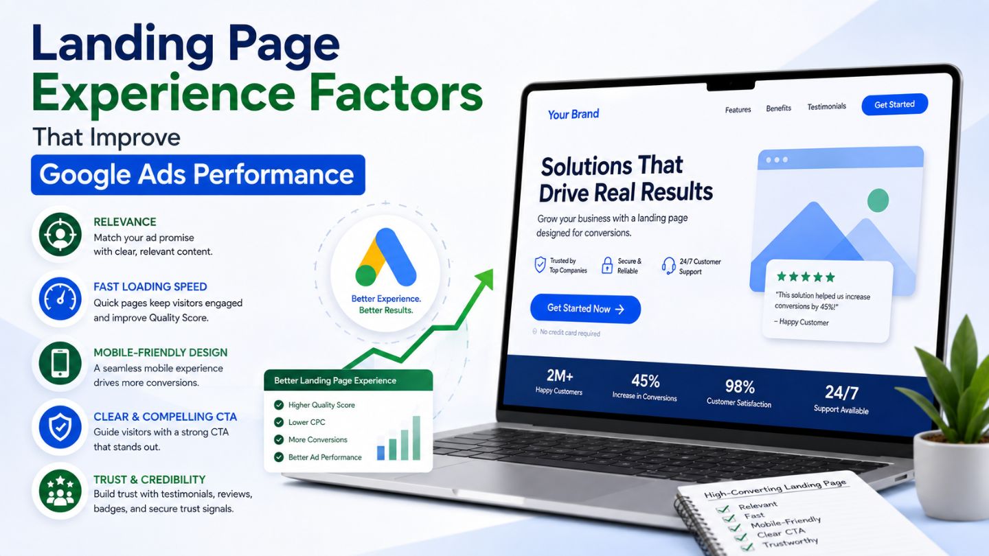 Landing Page Experience Factors That Improve Google Ads Performance