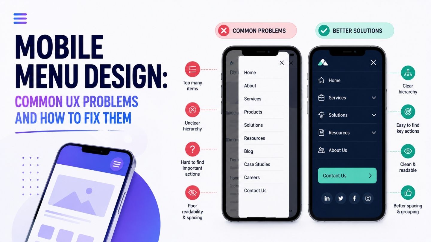 Mobile Menu Design: Common UX Problems and How to Fix Them