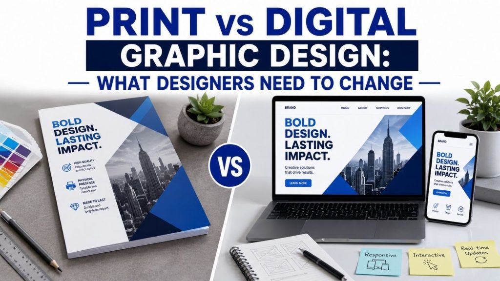 Print vs Digital Graphic Design: What Designers Need to Change
