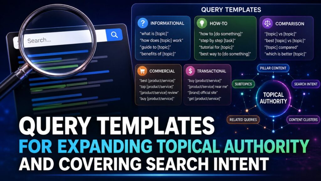 Query Templates for Expanding Topical Authority and Covering Search Intent